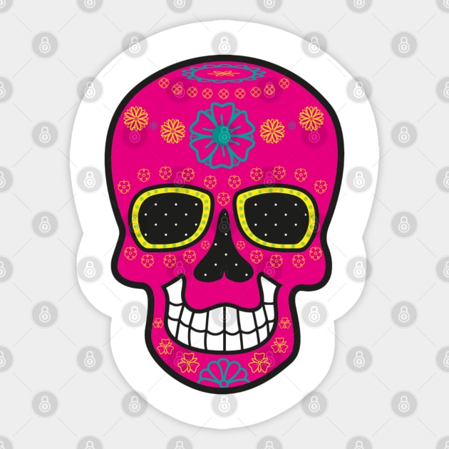 Skull, Halloween Night, Halloween Party Sticker by Style Conscious